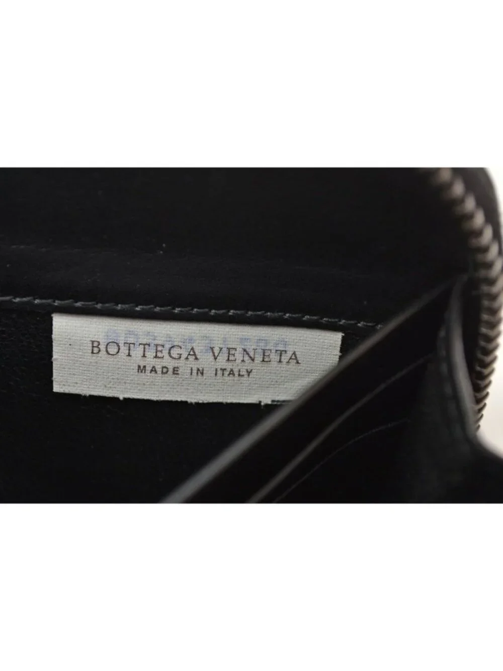 Bottega Veneta Wallet Zip Around Intrecciato Black